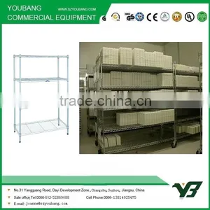 Commercial Adjustable Chrome Metal Wire Shelf Rack , 15 Years Factory thumbnail-1