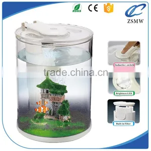 Free Sample Fashionable Whole Set Aquarium Acrylic Material Fish Tank With LED/Water Pump thumbnail-1
