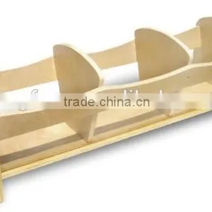 School Kids Wooden Book Stand W/3 Compartments thumbnail-1