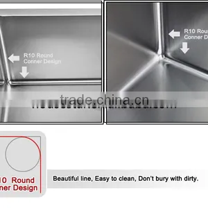16 Gague 18 Gague Stainless Steel Undermount Rectangular Single Bowl Kitchen Sink thumbnail-6