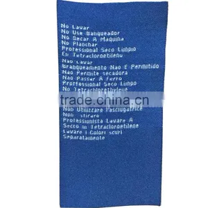 Factory Direct Care Label Blank Clothing Labels Polyester Care Label thumbnail-1