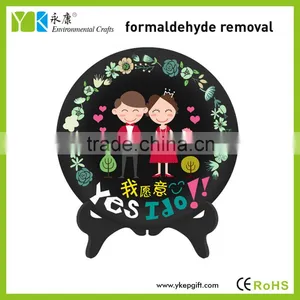 Yes I do Personalized Carved and Painted Plate Shape Customized Wedding Favours for Guests thumbnail-1
