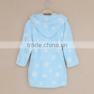 Printing Plush Fleece Bathrobe Pajama Fleece Gowns for Kids thumbnail-2
