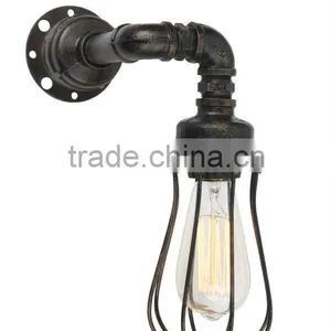 Creative Cage Wall Sconces Vintage Rustic Country Wall Lamps Retro Iron Wall Lamps thumbnail-1