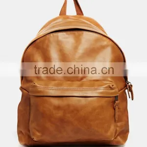 Tan Color Cross Body Leather Bag thumbnail-1
