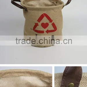 Promotion High Quality Reusable Foldable Shopping Bag Jute Bag thumbnail-2