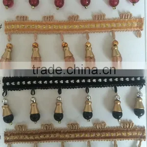 [YZLACE] Tassels Lace Curtains Wholesale 10002 thumbnail-2