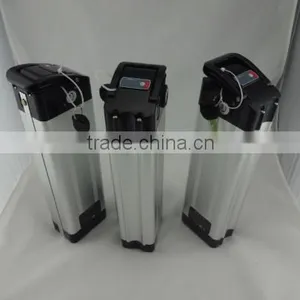 GEB Rechargeable Li-ion 36V 10Ah Silver Fish Battery for Electric Bicycle With Charger thumbnail-2