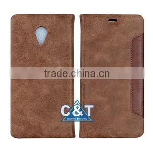 C&T PU Leather Wallet Flip Cover for Sony Xperia e4 thumbnail-5