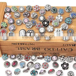 2016 New 18mm Multicolor Round Press Metal Tree Pattern DIY Snap Button for Bangles thumbnail-2