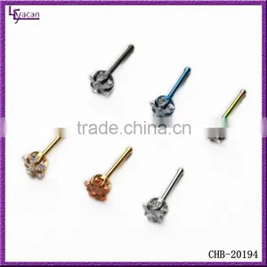 Slave Nose Rings Wholesale Gem Paved Body Jewelry Nose Bone thumbnail-1