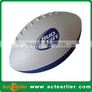 Custom Logo pu Foam Football Rugby Ball Shape Stress Ball thumbnail-1