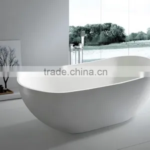 CUPC Certification Freestanding Artificial Stone Solid Surface Bathtub,artificial Stone Freestanding Bath Tub thumbnail-4
