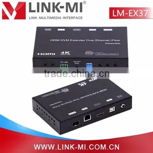 LINK-MI LM-EX37 120M 4K HDMI+USB KVM Extender Over IP/Fiber 60KM(Single Model) thumbnail-4
