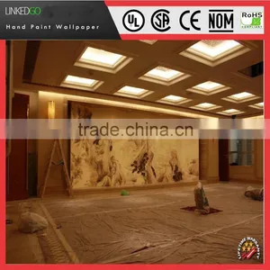 Custom Restaurant Wall Decoration With Chinese Landscape Wallpaper thumbnail-1