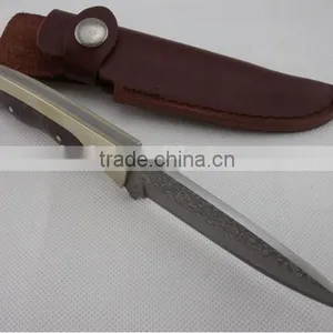 OEM Imported Damascus Blade Hunting Knife thumbnail-3