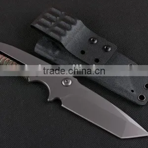 OEM Full Tang D2 Steel Military Knife With Survival Rope thumbnail-2
