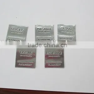 Soft Stannum Egraved Logo Label, Custom Pewter Tin Label, Metallic Sticker thumbnail-1
