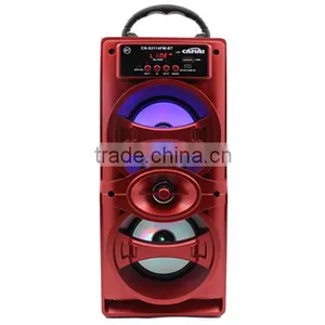 Portable Bluetooth Wooden Speaker With Flashlamp, Color Lights fm Speaker thumbnail-1