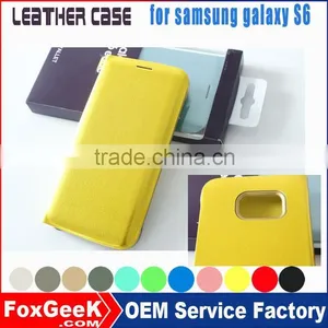 For Samsung Galaxy s6 Case Leather Case for Samsung S6, Protective Case for Samsung Galaxy S6 thumbnail-1
