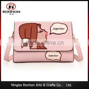 New Arrival Product Embroidery Messenger Leather Bag Products Made in China thumbnail-1