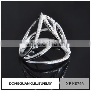 New Arrival Wedding 2016 Latest Design White Gold Ring for Women thumbnail-6