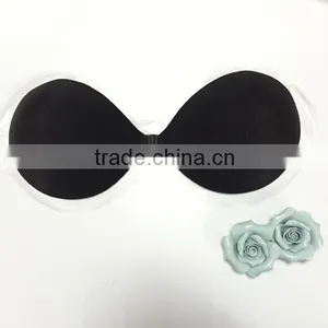 Hot Sell High Quality Sex Women Underwear for Sex Sexy Invisible Breathable Strapless Self Adhesive Silicon Bras thumbnail-1