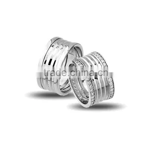 925K Sterling Silver Wedding Band His Her High Newest Model Handmade Ring BSVYS046 thumbnail-1