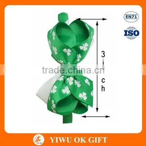 Irish Cute Shamrock Headband/happy st Patrick's Day Fabric Covered Headband thumbnail-2