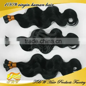Qingdao Biggest Supplier Virgin Malaysian I Tip Hair Extension Wholesale Price thumbnail-1