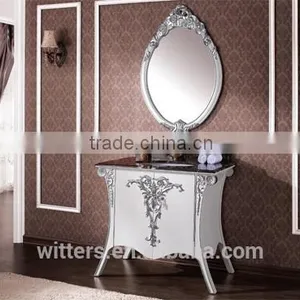 Wholesale Classic Wood Furniture for Handmade Wood Bathroom Cabinets Small Drawer WTS350 thumbnail-1