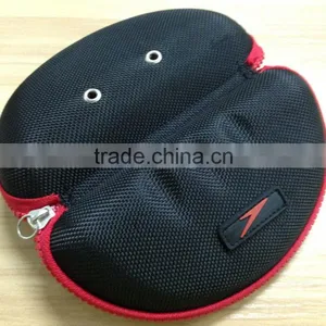 GC--Red Zipper With 1680D Knitted Fabric Eva Glasses Hard Case thumbnail-1