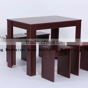 Melamine MDF Dinning Table for uk Market thumbnail-1