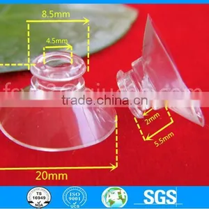 Eco-friendly Pvc Suction Cup 20mm Hollow Small Flat Head Suction Cup Glass Sucker Transparent Suction Cup thumbnail-1