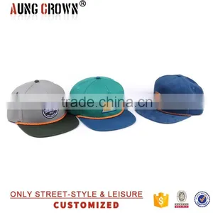 Cheap Flat Brim Custom 5 Panel Cap thumbnail-4