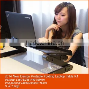 Decorative Stand Mini Laptop Table Can be Placed Floor Lawn Desk Sofa Bed Chair Etc. thumbnail-1