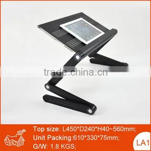 Portable Ergonomic Design Height Adjustable Wooden Computer Desk thumbnail-1