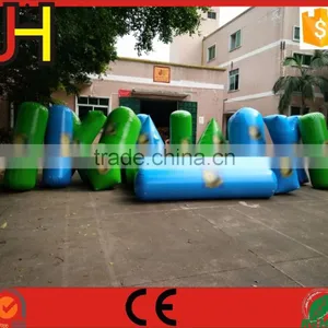 Customized Green&Blue Inflatable Paintball Bunker For Paintball Arena Game thumbnail-1