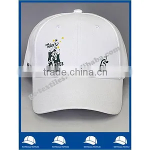 Cheap Wholesale Promotional White Six Panel Cotton Twill Baseball Cap thumbnail-1