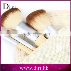 Bamboo Handle Brush Sets 5pcs Small Travel Brush Kit Bamboo Eco Friendly Makeup Brush thumbnail-3