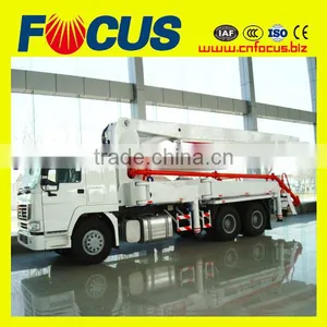 Stable Perpormance 37m 39m Work Range Truck-Mounted Concrete Pump Concrete Boom Pump thumbnail-1