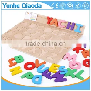 High Quality Wood Toy Alphabet Learning Puzzle for Preschool Children thumbnail-3