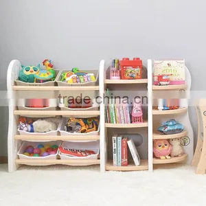 Children Toy Storage Rack Book Shelf Cabinet thumbnail-1