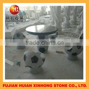 Design Stone Granite Football Chair With Table thumbnail-1