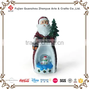 Polyresin Cute Snowman Customized Christmas Glass Snow Water Ball Decoration Resin Unique Shape Snowman Snow Globe thumbnail-4