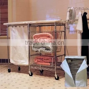 Vivinature New Design Laudnry Basket With Ironing Board thumbnail-1
