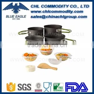 2 Person Outdoor Portable Aluminum Camping Cookware, Picnic Camping Equipment for Outdoor Sport thumbnail-4