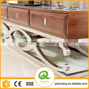 E359 Modern Wooden TV Cabinet With Showcase thumbnail-2