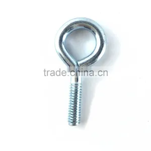 Silver Color Zinc Plated Metal Cup Hooks Eye Shape Screw Hooks Self-tapping Screws Hooks Ring thumbnail-1