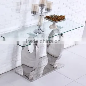 2016 Fashionable Model Terpered Glass Top Console Table thumbnail-4